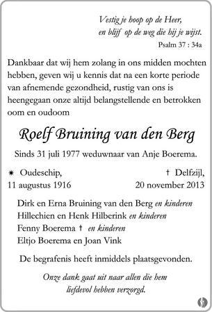 roelf bruining van den berg.